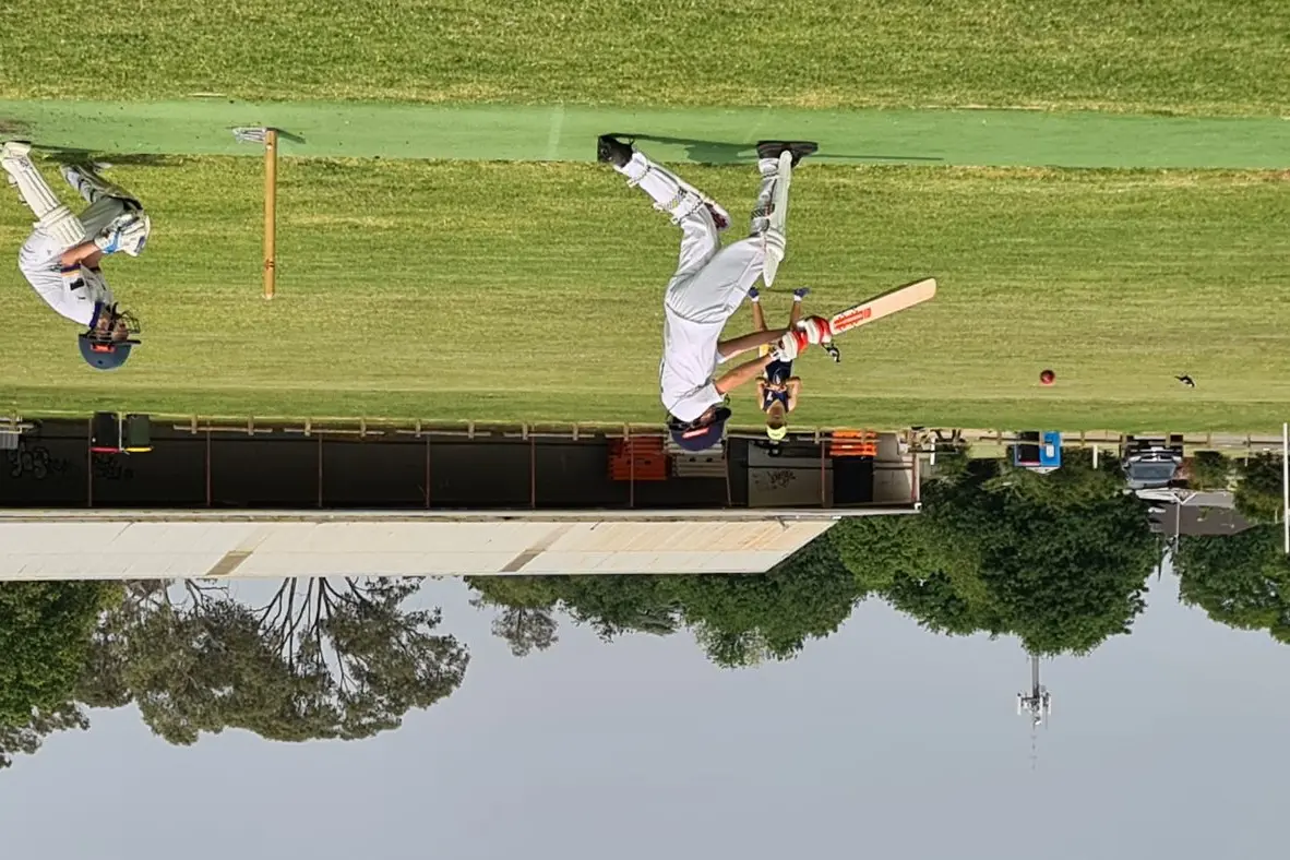 CRACKING SHOT: Spencer Yencken clubs one over mid-wicket.