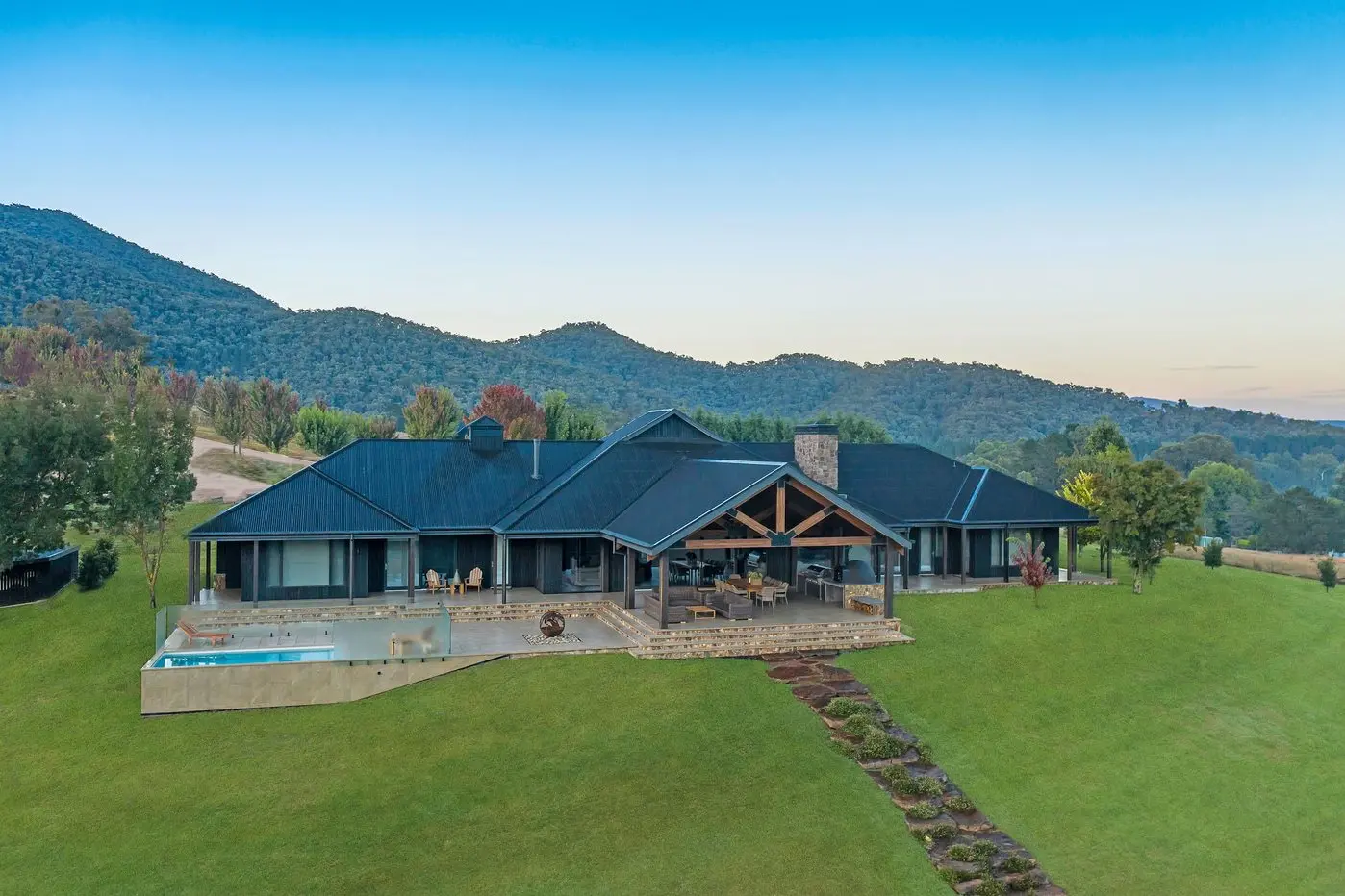 BIRD\\'S EYE VIEW: Looking from the rear at this award winning build by Cronin Construction Company. PHOTO: Spence Photography