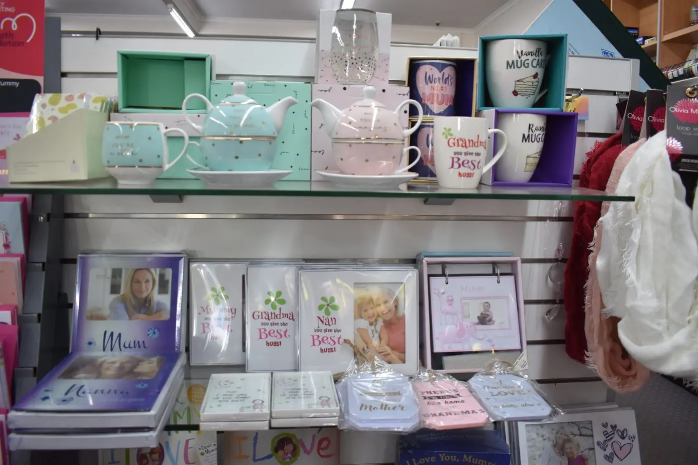 1.\\tGIFTS GALORE: take a look at the range of gifts suitable for any mum on Mother\\u2019s Day at the Mansfield Newsagency when in to buy your greeting card.