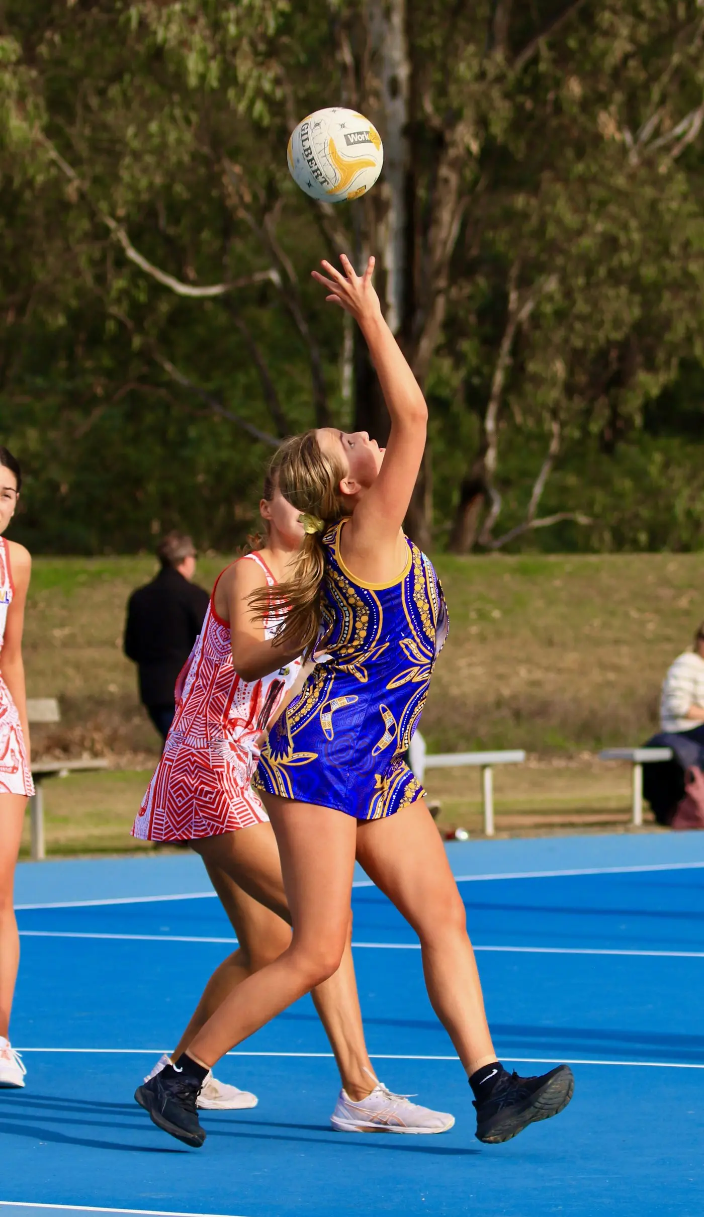 STRONG SHOT: Molly Dunn shoots the ball straight through the net. PHOTOS: Paul Martin