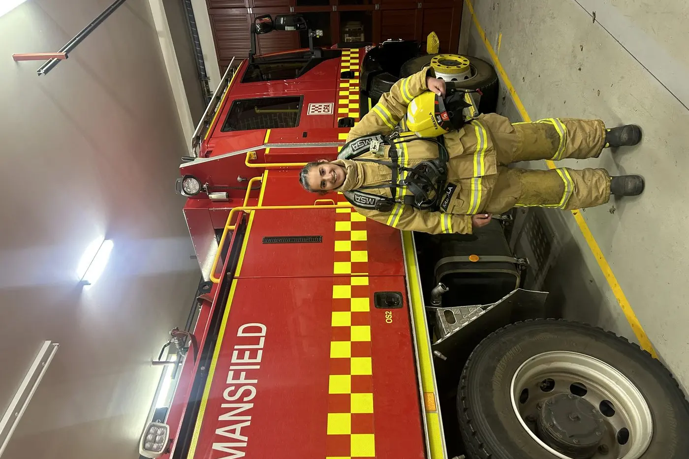 BIG CHALLENGE: Olivia Karaula is fighting fit for the annual Melbourne Firefighter Stair Climb next month. PHOTO: Supplied