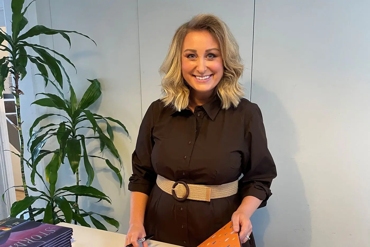 OUT NOW: Weather presenter and meteorologist, Jane Bunn,  with her first children\\'s book \\'Storm\\'.