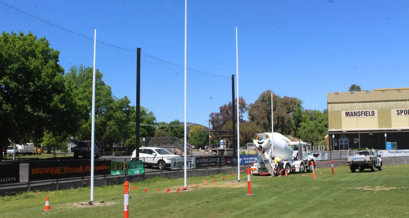 New goal posts stand tall at Rec Reserve