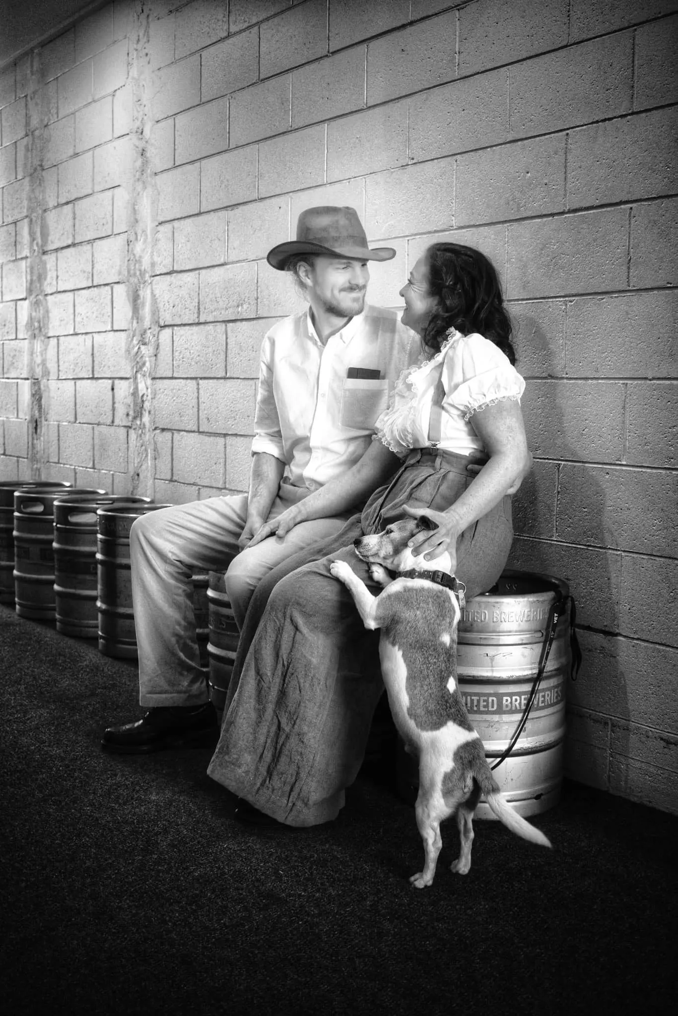 YOUNG LOVE: Actors Jack Arrowsmith playing Roo with Bernadette Gifford as Olive in \"Kid Stakes\" which has won two new awards for best play and rural production. PHOTO: Supplied