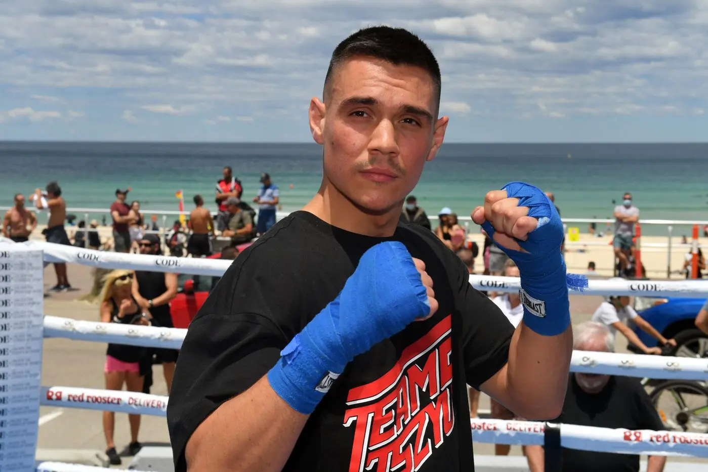 CONFIDENT: Tim Tszyu is confident he\\'ll defeat Takeshi Inoue to remain unbeaten as a professional boxer. (Mick Tsikas/AAP PHOTOS)