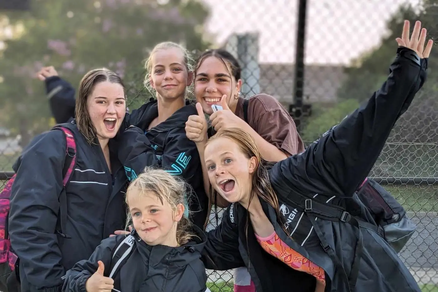 FAST FRIDAYS: Swimmers at the Mansfield Swim Club had a lot of fun in the Fast Friday events. \\n(Back, from left) Clara Creighton, Amelie Walker, Katie Ferguson, Lara Gould, Rowena Creighton.\\n(Front, from left) Kezi Wolfe, Lara Seaton.\\n\\nPHOTO: Fiona Creighton