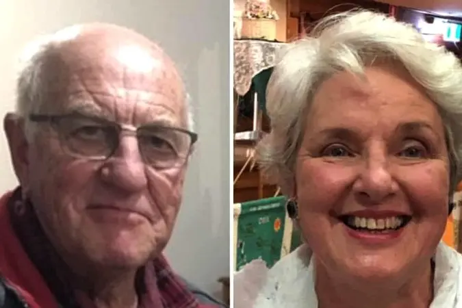 MISSING COUPLE: Russell Hill and Carol Clay.