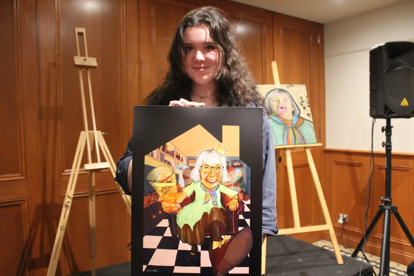 YOUTH WINNER: 16 year-old Elsie Leatham used the digital\\nsoftware Procreate to create a fantastic portrait of Cathie Smith, Mansfield Citizen of the Year 2023 as a fairy godmother. PHOTOS: Trinity Knight\\n\\n