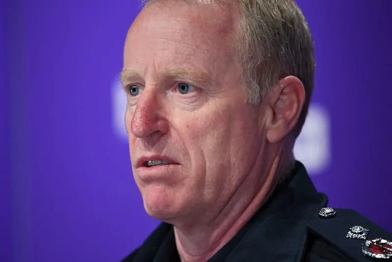 Victoria Police Deputy Commissioners Rick Nugent speaks to media during a press conference in Melbourne, Wednesday, July 15, 2020. Victoria has recorded 238 new Coronavirus cases and three deaths overnight. (AAP Image/James Ross) NO ARCHIVING