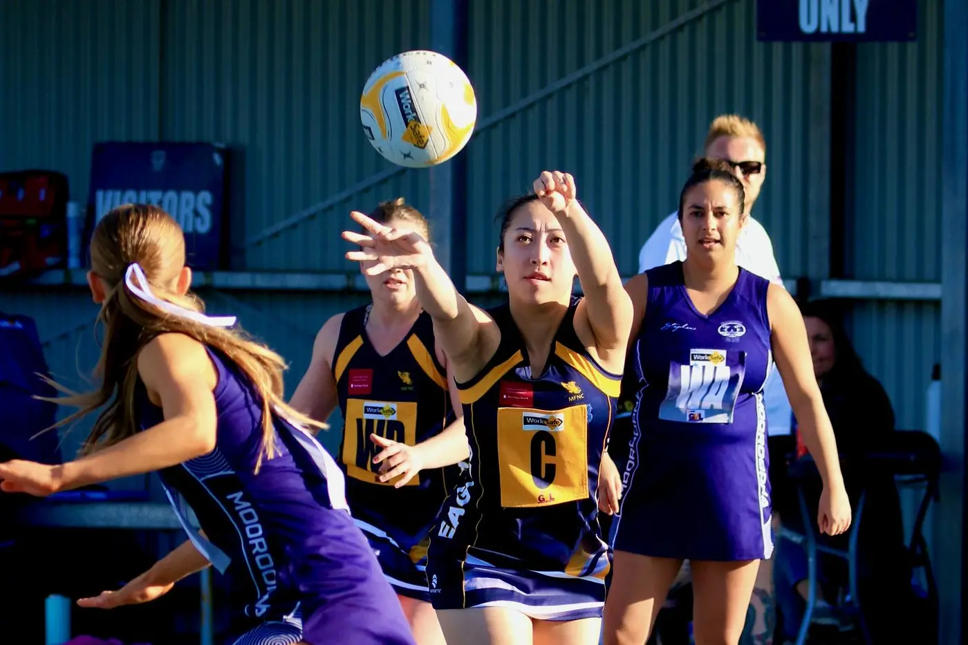 ON COURT EFFORT: Mansfield players gave it their all across the grades in a competitive round against Mooroopna. PHOTOS: Paul Martin