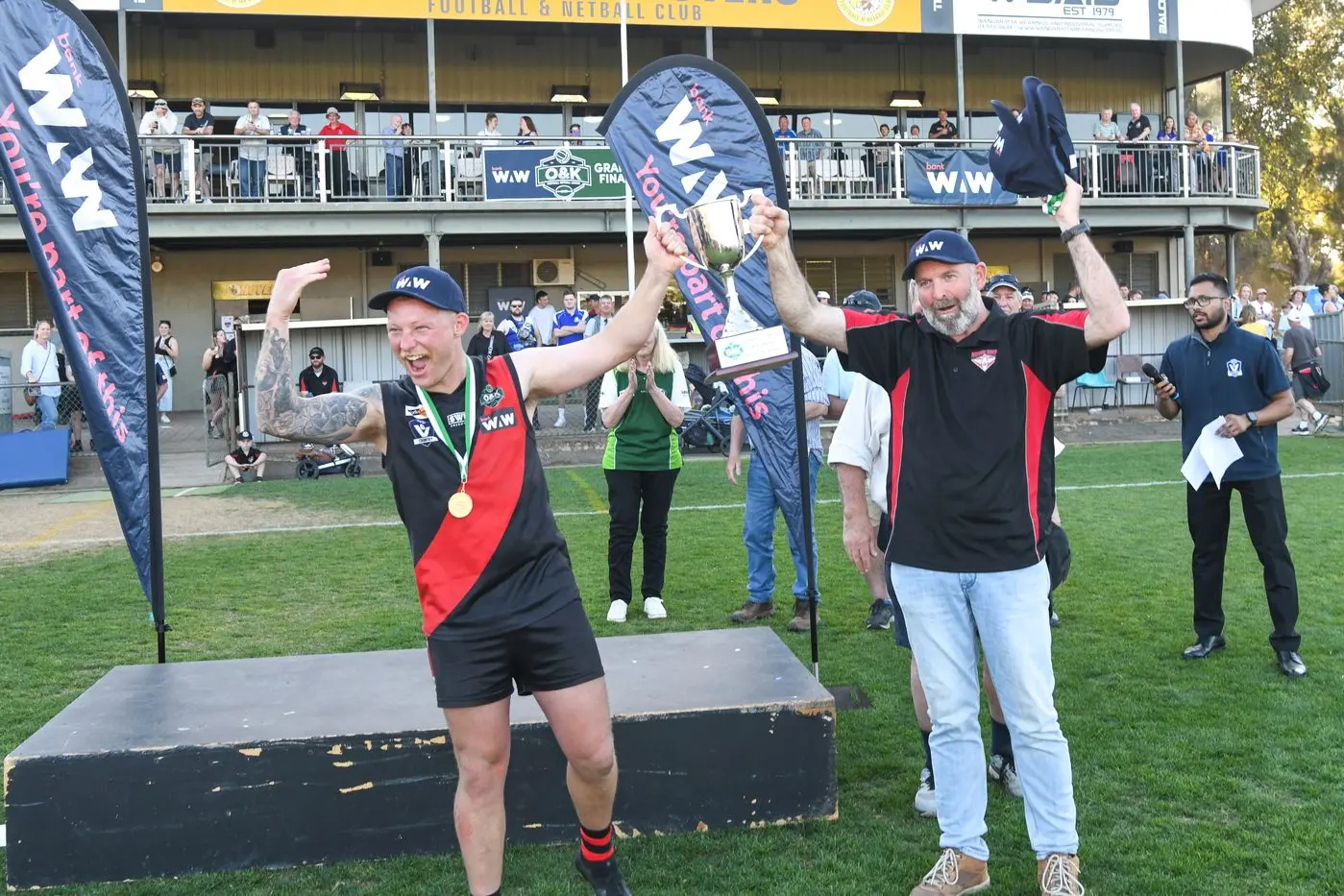 TO GLORY: After leading the seniors to glory as captain in 2023, Sean Campitelli is hopeful he can coach the reserves to the same result. PHOTO: Kurt Hickling