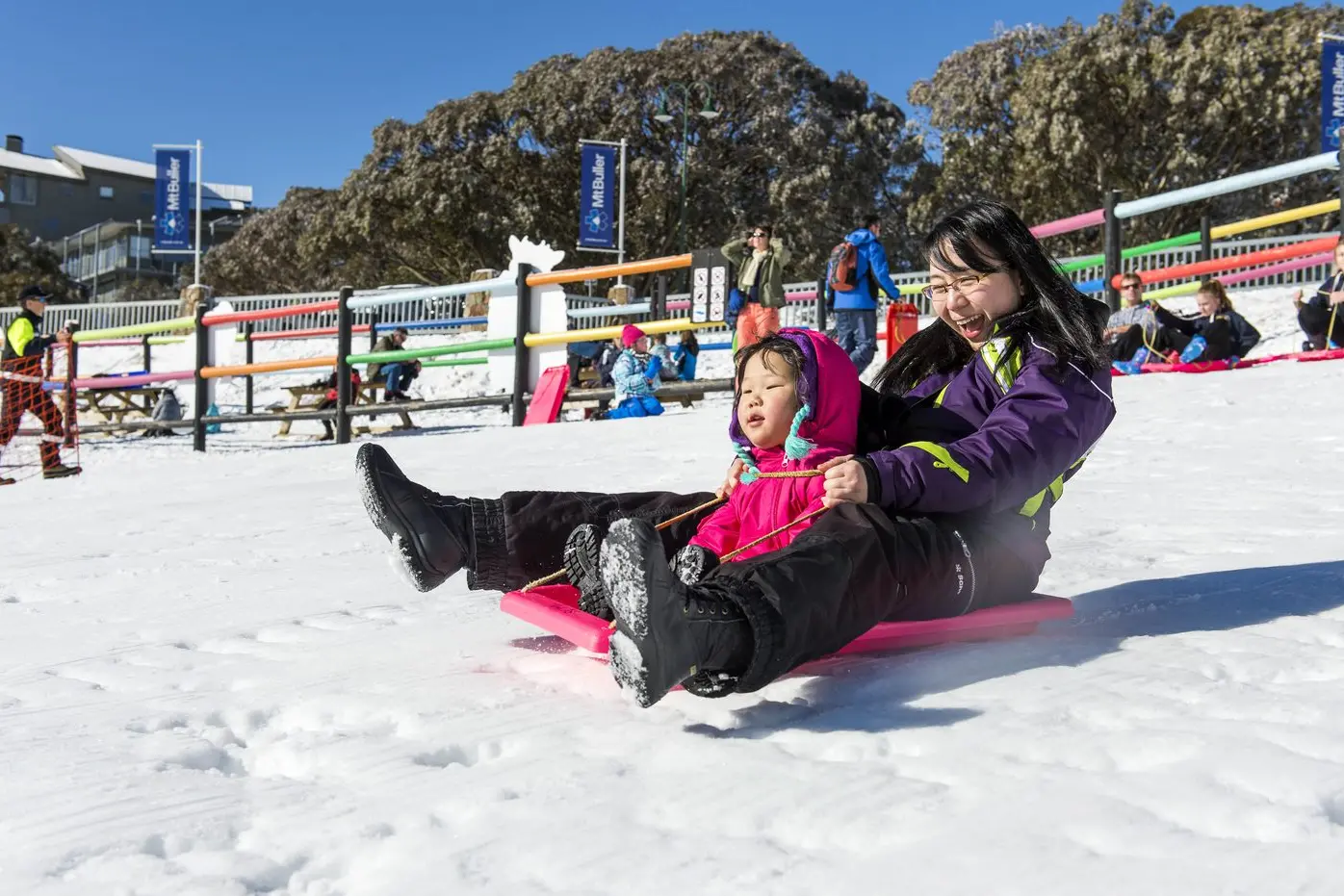 FUN FOR ALL: Visitors to Mt Buller are encouraged to visit the toboggan parks at their leisure, with no restrictions on how short or long they can stay at a time.