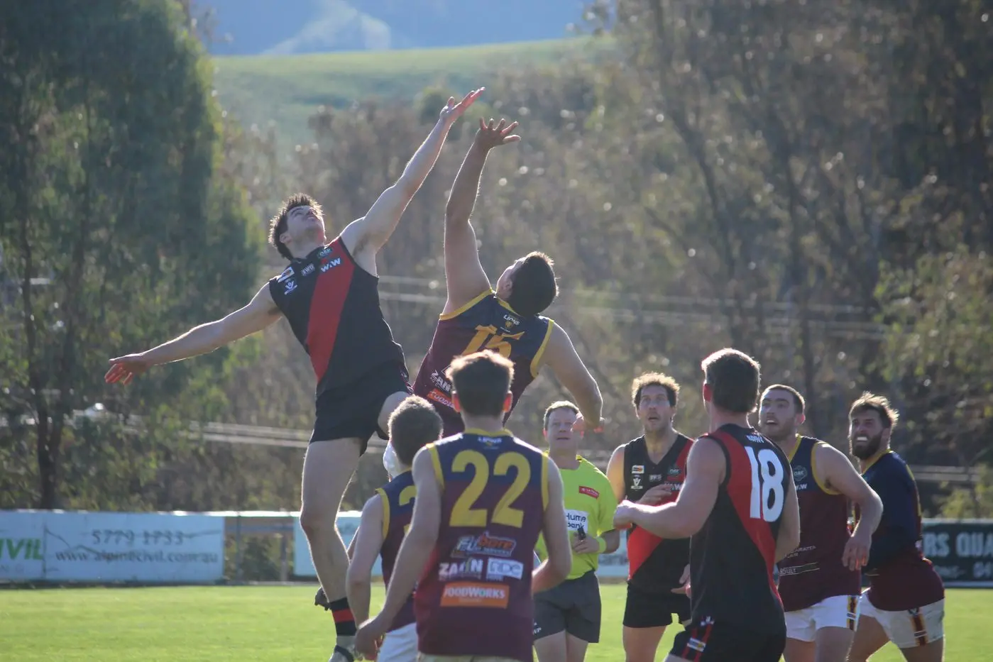 HEAVENLY VICTORY: Luke Murray fought hard in the air. \\n