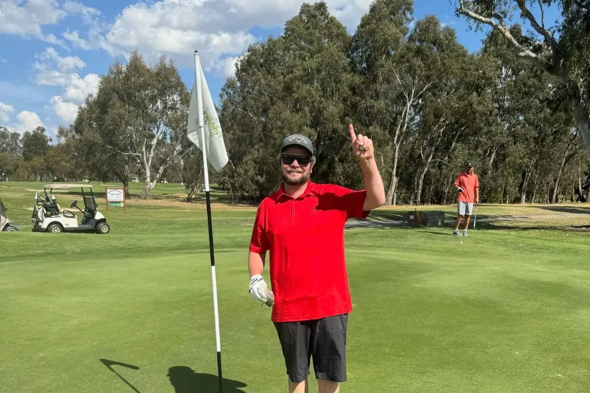 THURSDAY RED: Thursday was a big field of 80 players and the highlight of the week was a hole in one on the third hole by Josh Foots.