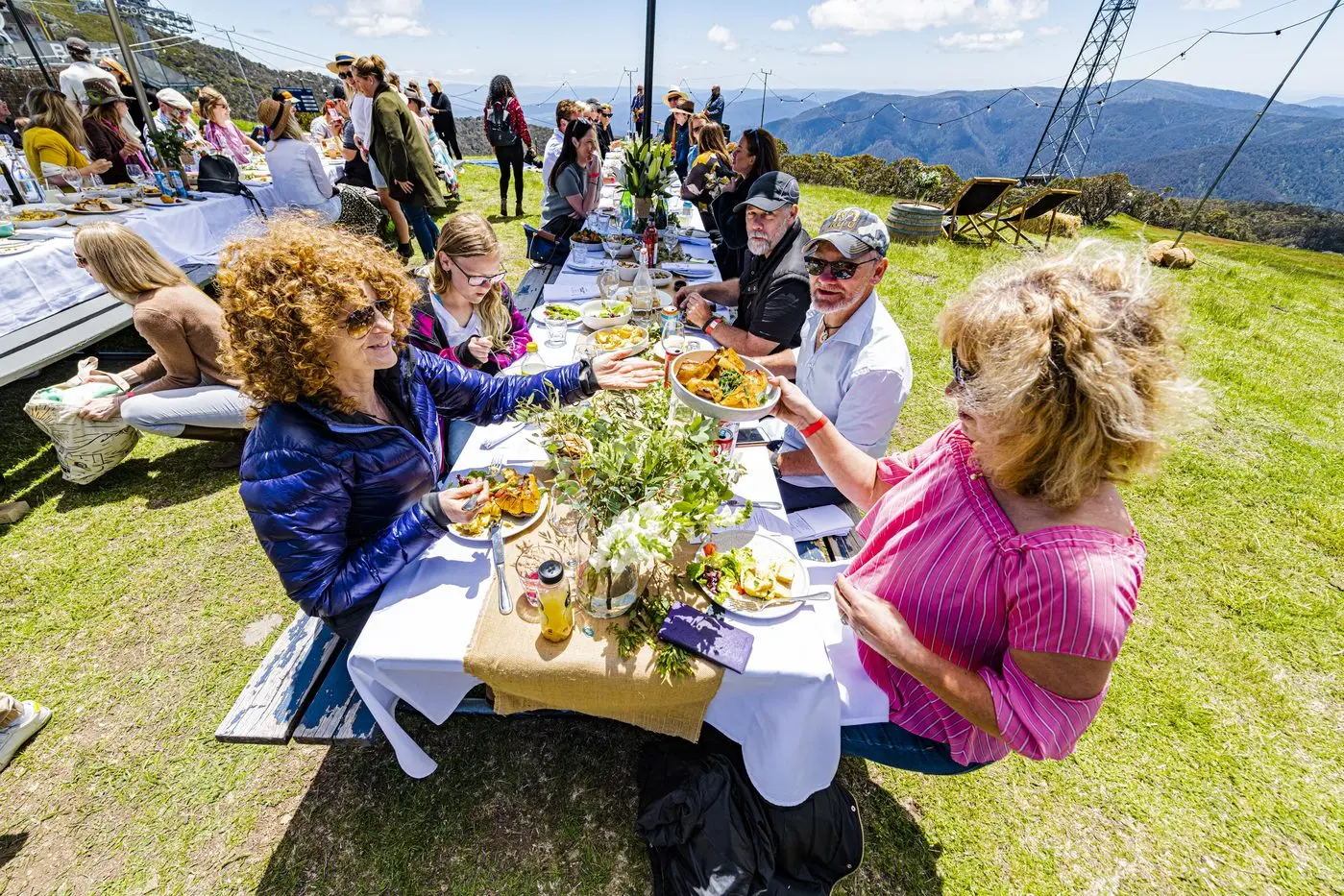 LOCAL VIEWS AND FOOD: Visitors can enjoy great food while taking in the spectacular views of the High Country.