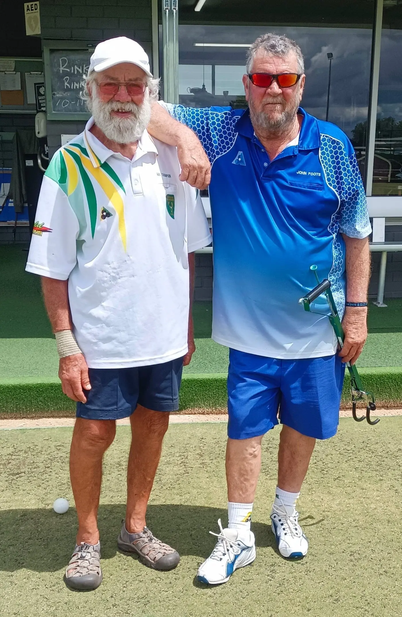 CLUB CHAMP: John Foots and runner up Trevor Thompson. PHOTOS: Supplied