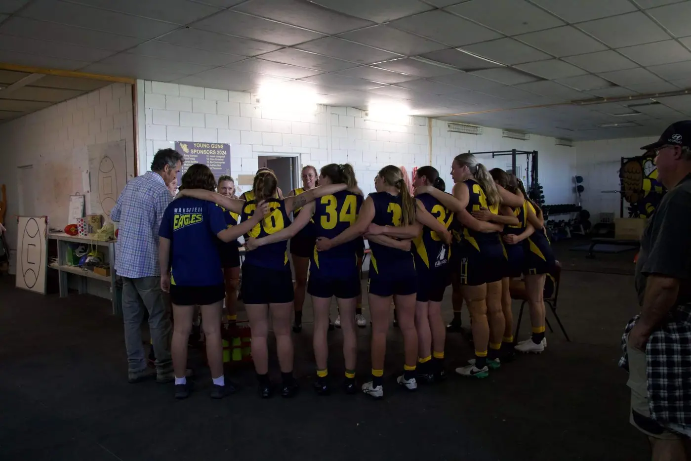 ON A ROLL: In five weeks of pre-season training and five games, the Mansfield Eagles women\\u2019s team has improved considerably. PHOTO: Trudy Berriman