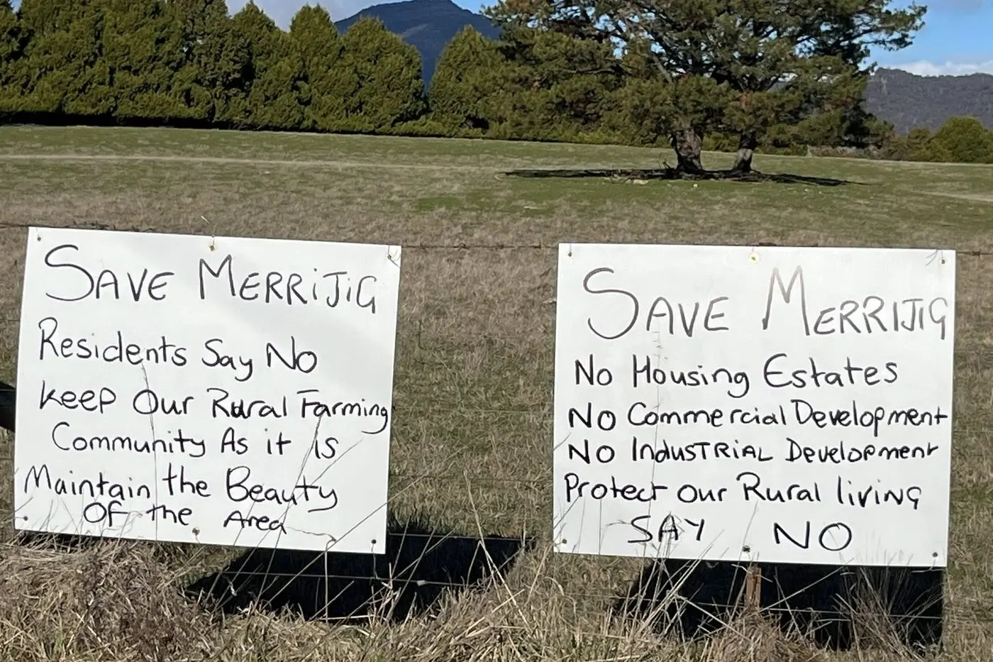 WINTER OF DISCONTENT: Some members of the Merrijig community have voiced their opposition to the perceived over-development of the Delatite Valley.