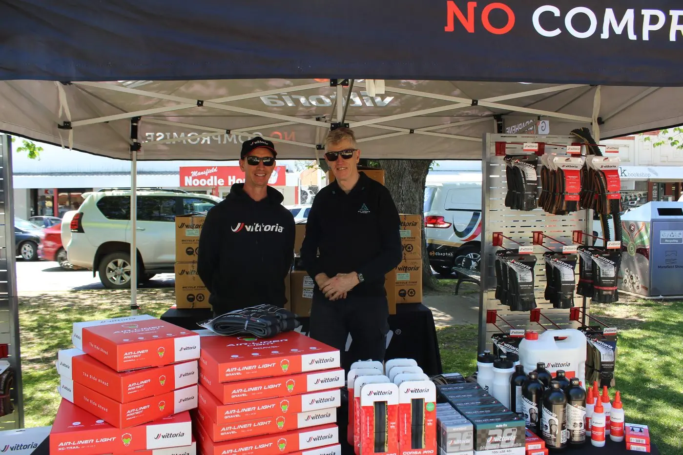 BIKE PRODUCTS: (from left) Matthew James and Chris Bodycoat. PHOTOS: Trinity Knight