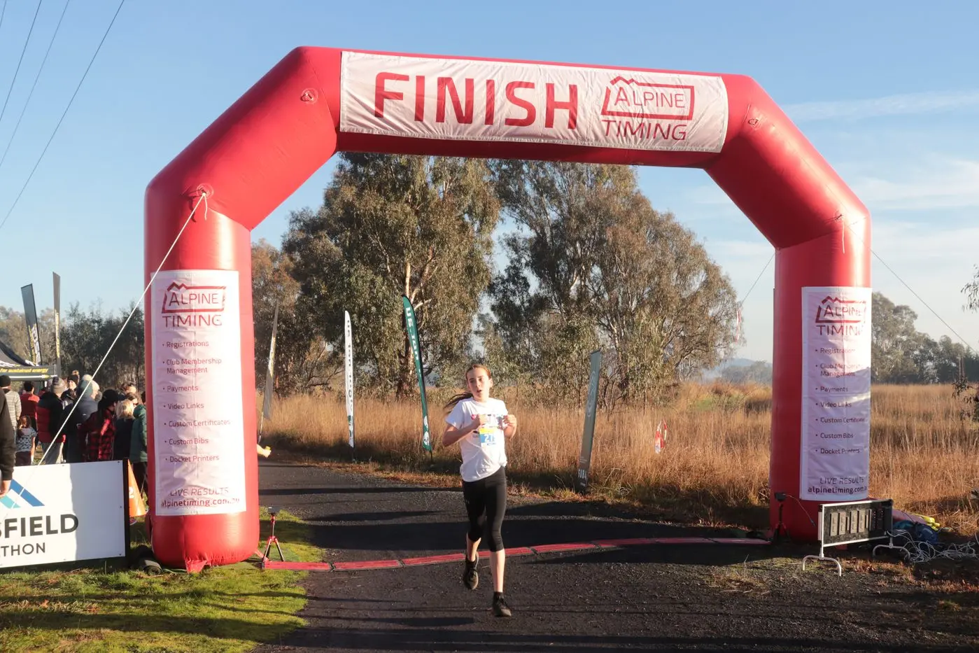 OVER THE FINISH LINE: Mansfield runners competed across two, five, ten, 21.1 and 42.2 km races. PHOTOS: Hannah Kennelly  Id:42245