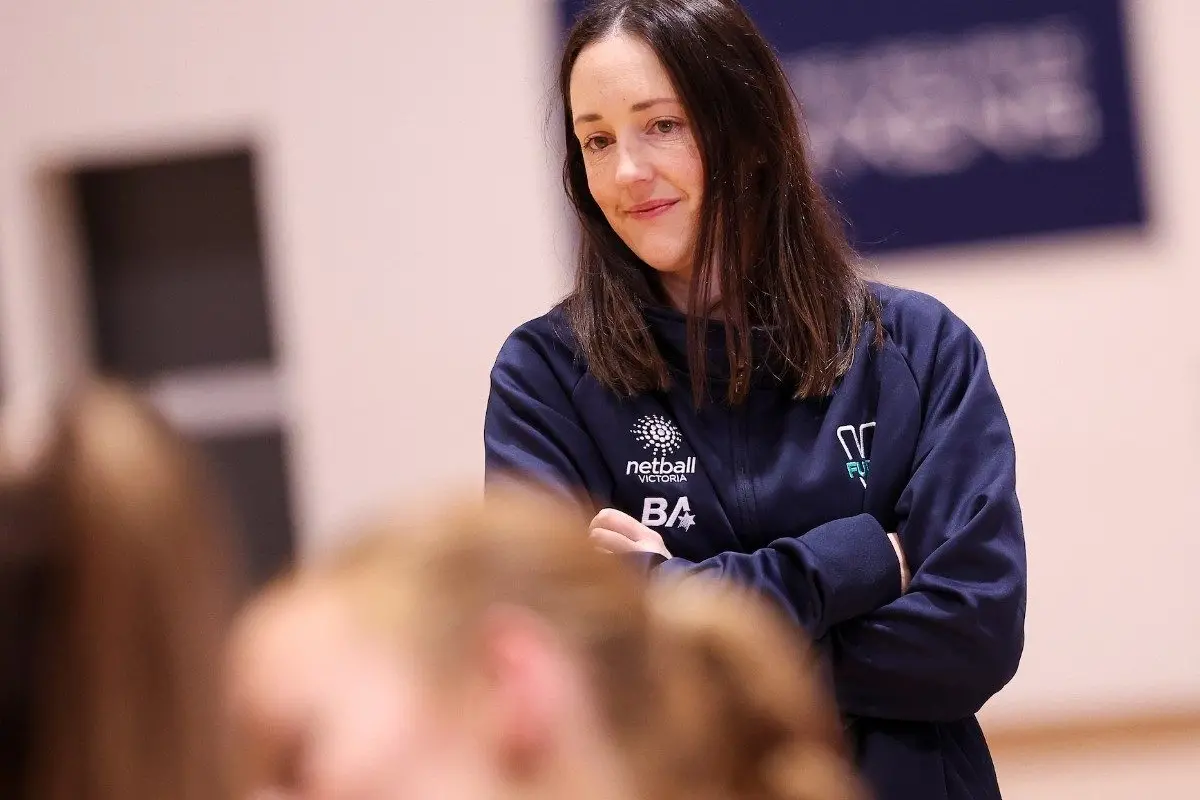 COACHING COUP: Tegan Hopkins is set to bring a wealth of high-performance expertise to the Eagles Nest in 2026.\\nPHOTO: Netball Victoria