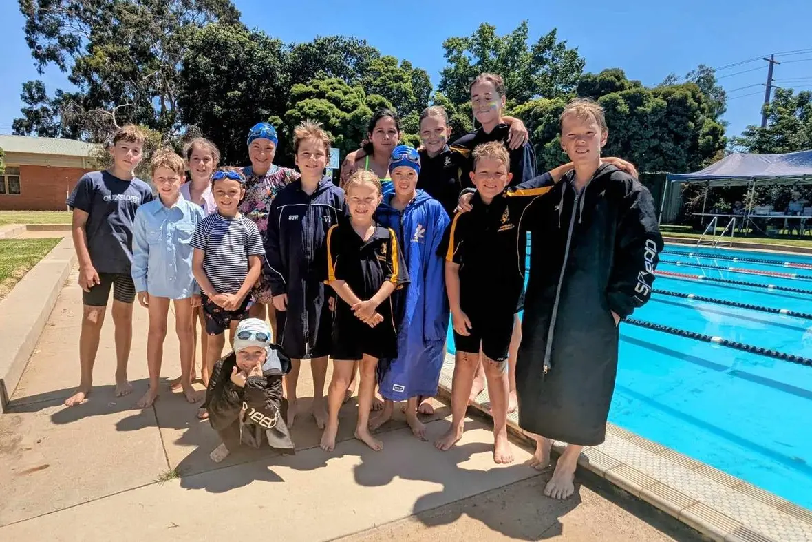 AWAY MEET: Several Mansfield Swim Club members got the opportunity  to swim at Kyabram for the first time. PHOTO: Helen Knight