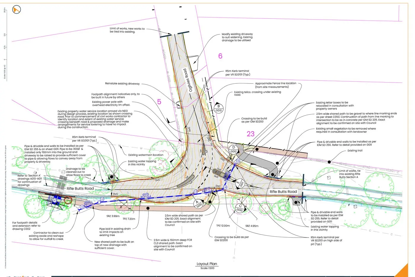 DETAILED PLANS: Proposed upgrades addressed potentially higher traffic as part of the IMPACT route.
