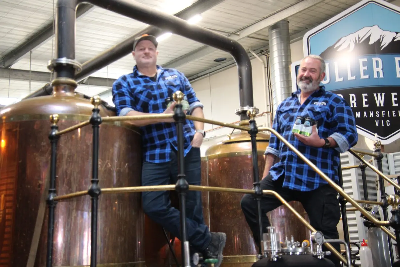 BREW HOUSE: Where the magic happens according to owners Adam Craze (left) and Kerry Moggach. PHOTO: Lynn Elder