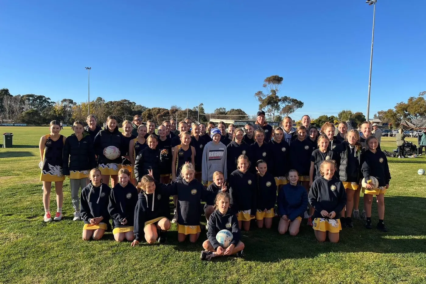FUTURE OF MANSFIELD NETBALL: The junior netballers put up a sensational fight against Kyabram on the weekend.
