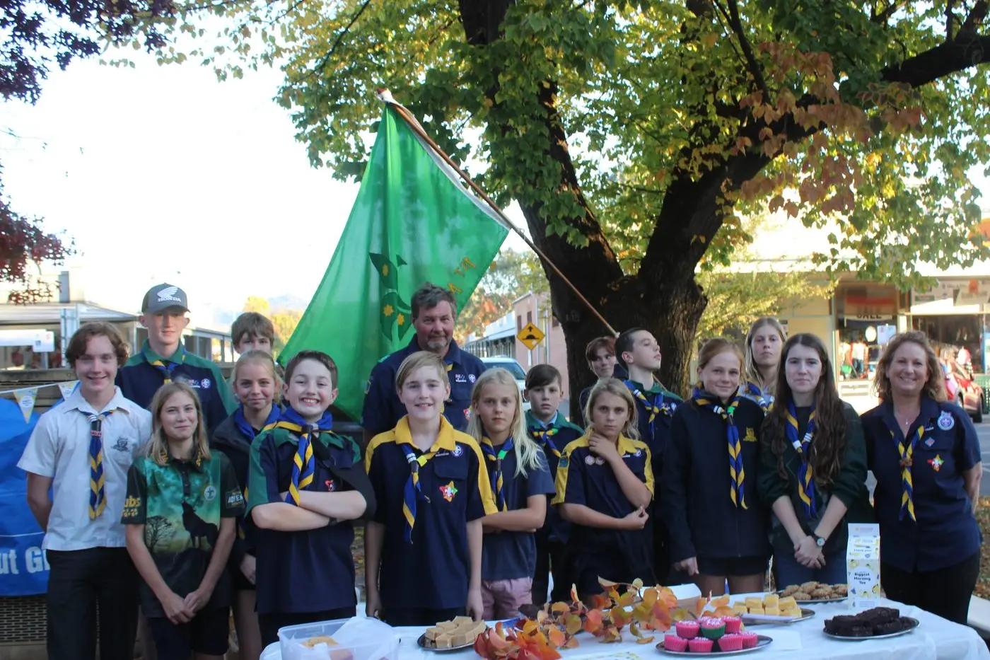 SCOUTS RAISE OVER $800: Last week the Mansfield Scouts 12-16 year-old section made cakes for a Mother\\'s Day afternoon tea with all donations going to the Cancer Council. PHOTOS: Trinity Knight