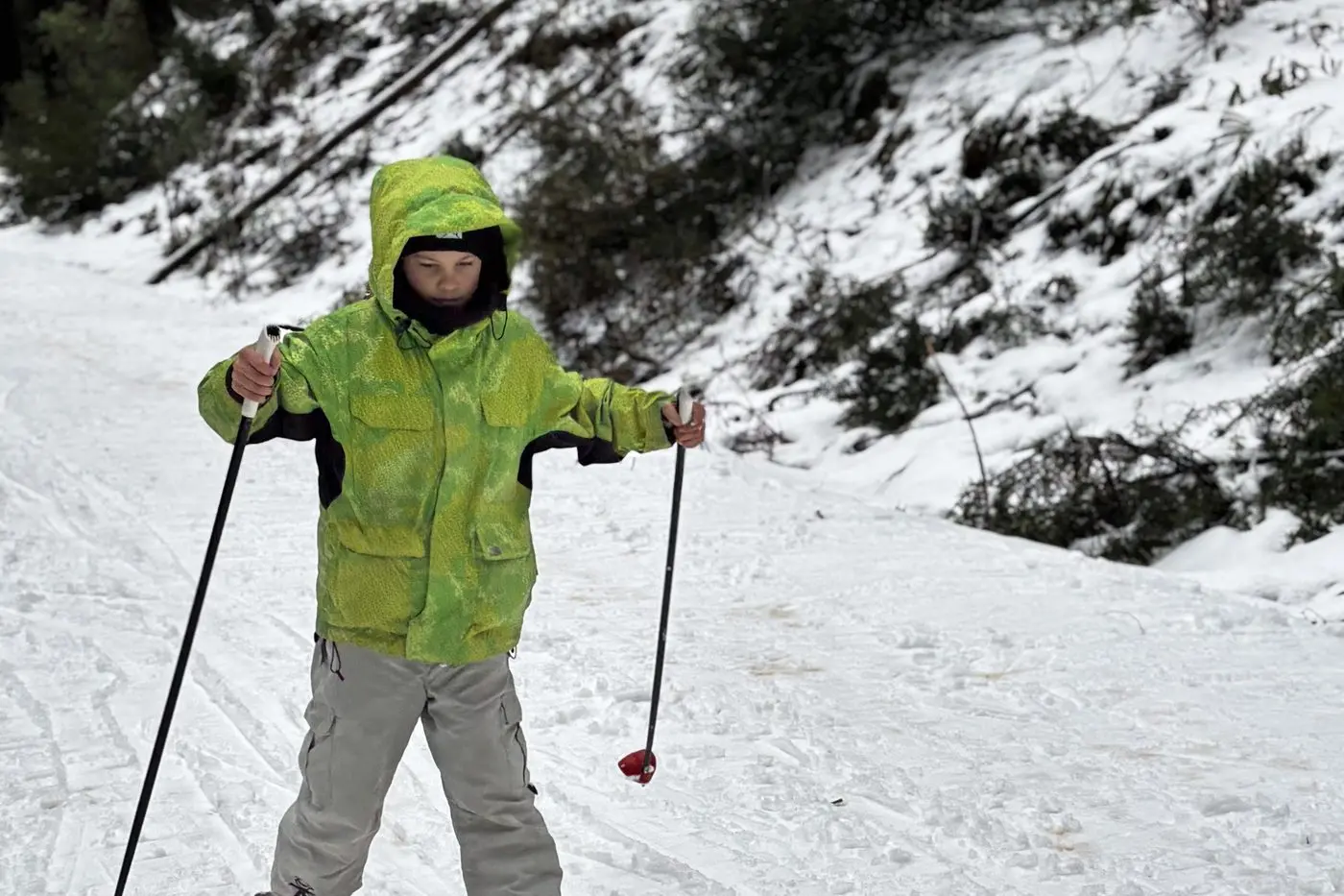UNDER CONTROL: Peter Gardiner mastering the terrain at Mt Stirling.