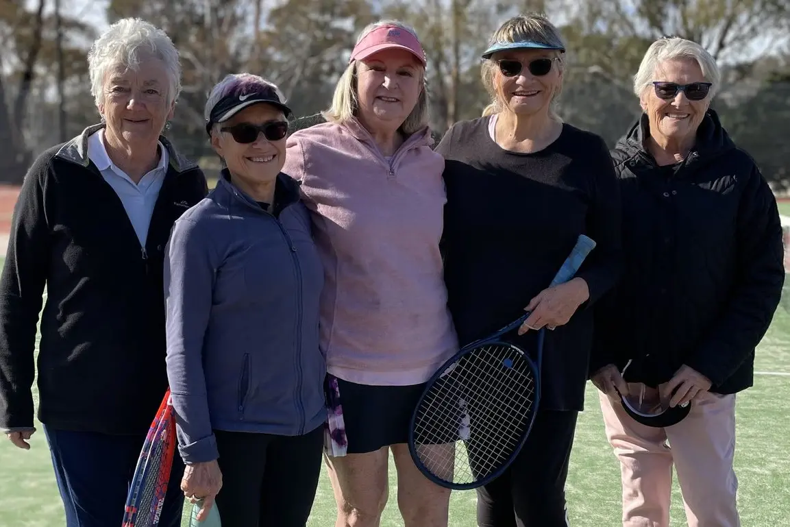 EUROA: Lyn Pierce, Triona King, Julie Harrington, Ruth Nolan and Mary Dewis. PHOTO: By Rhonda Carpenter.