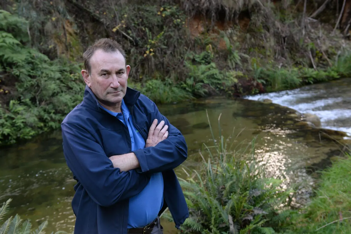 ISSUES RAISED: Goulburn Murray Water customer Cameron Reid is among local residents unhappy with pricing. PHOTO: Brodie Everist Id:42332