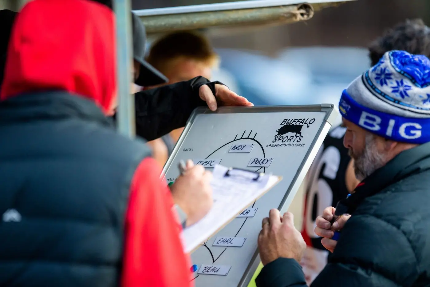 TOP COACH: Bonnie Doon Senior\\'s coach, Ken Murray praises his players.