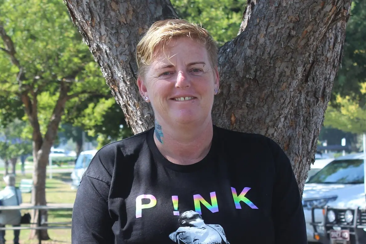 SHINING A LIGHT: Mansfield resident Danielle Hutchins raises awareness about the risks of head injuries in contact sport after getting a brain injury while playing Australian rules football.\\nPHOTO: Trinity Knight