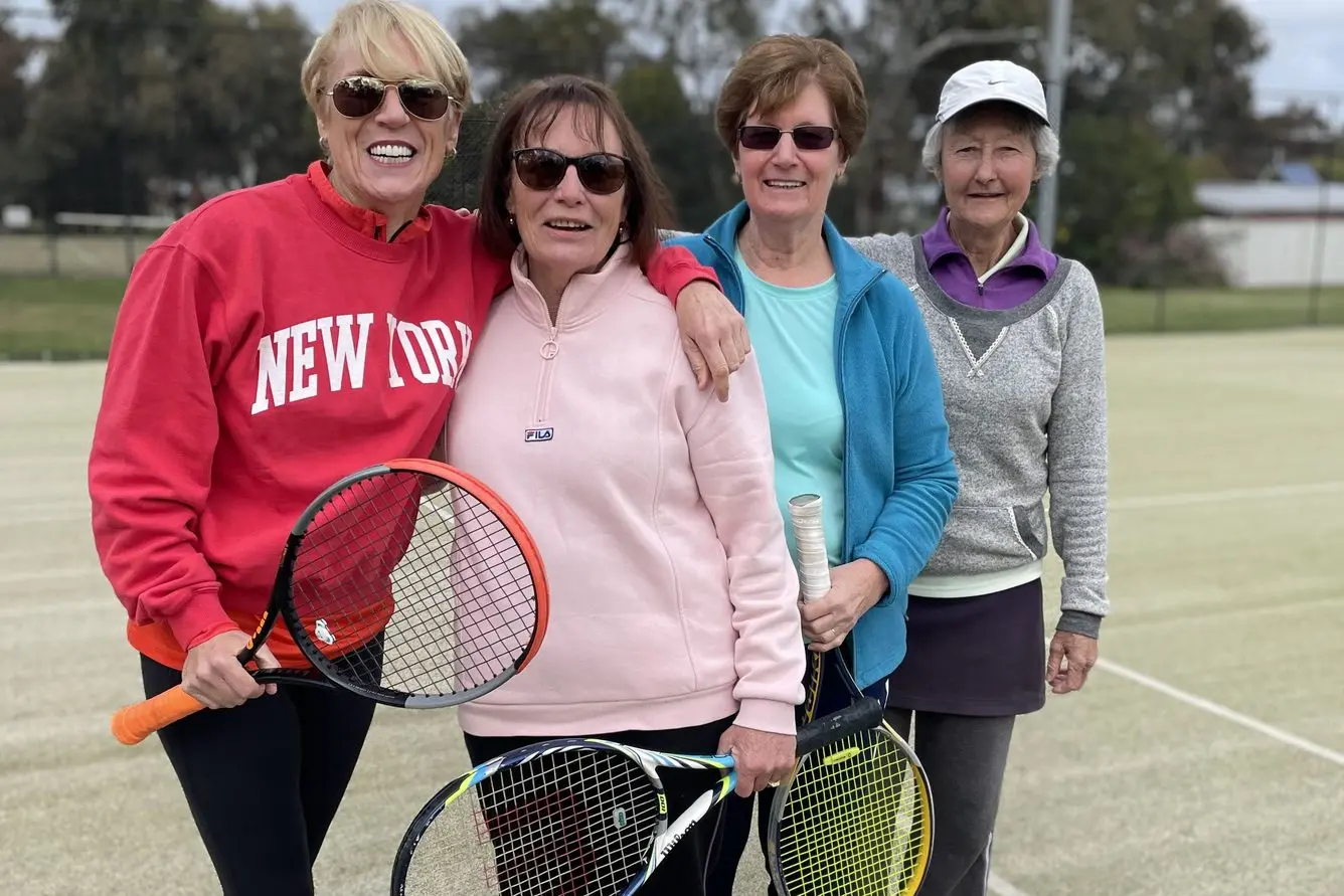 BENALLA: Kate Campbell, Claire Sharp, Helen Checucti and Maureen Jewell. PHOTO: Rhonda Carpenter