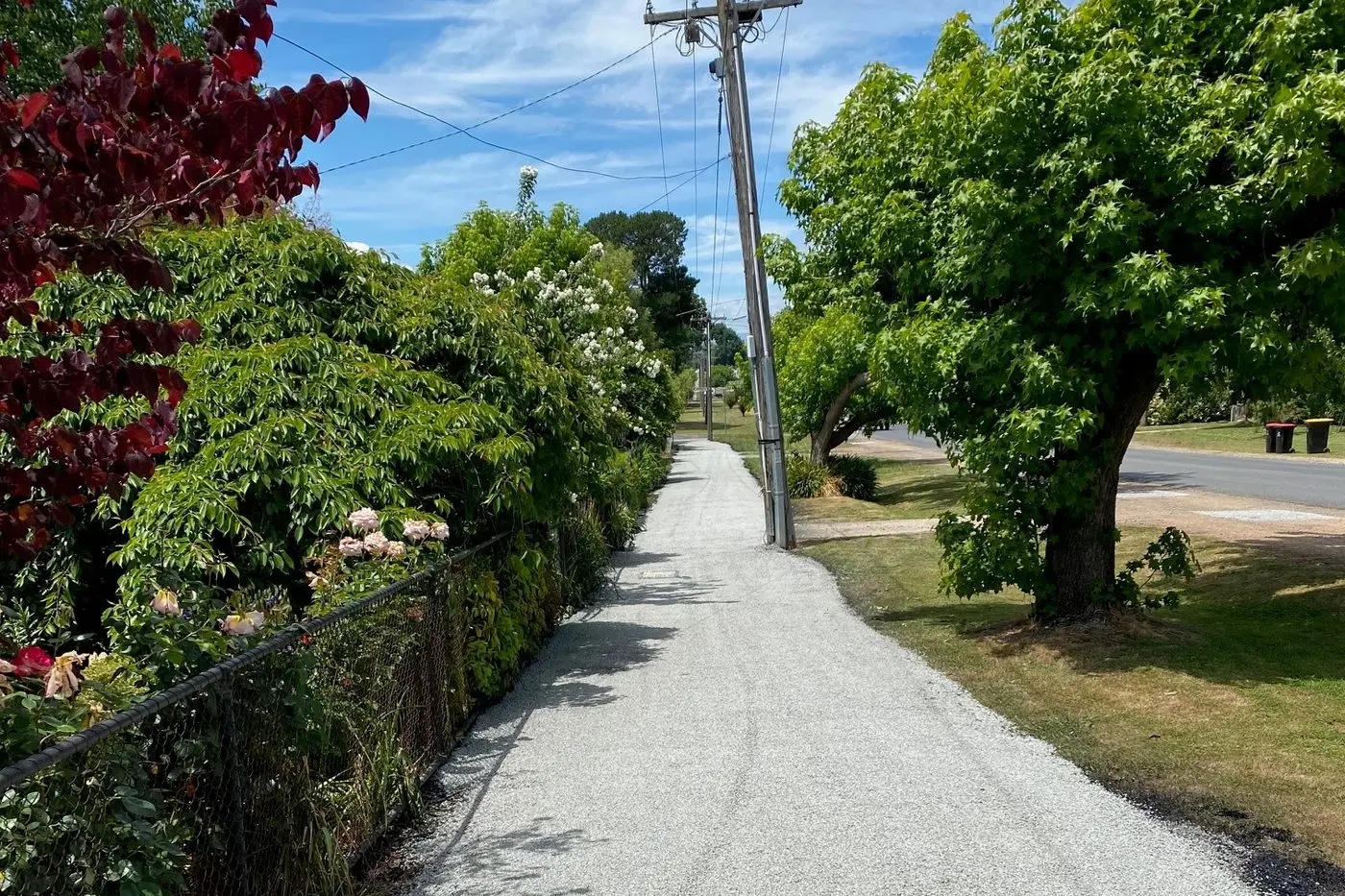 SMOOTH RIDE: The new shared path is ready for use by all.