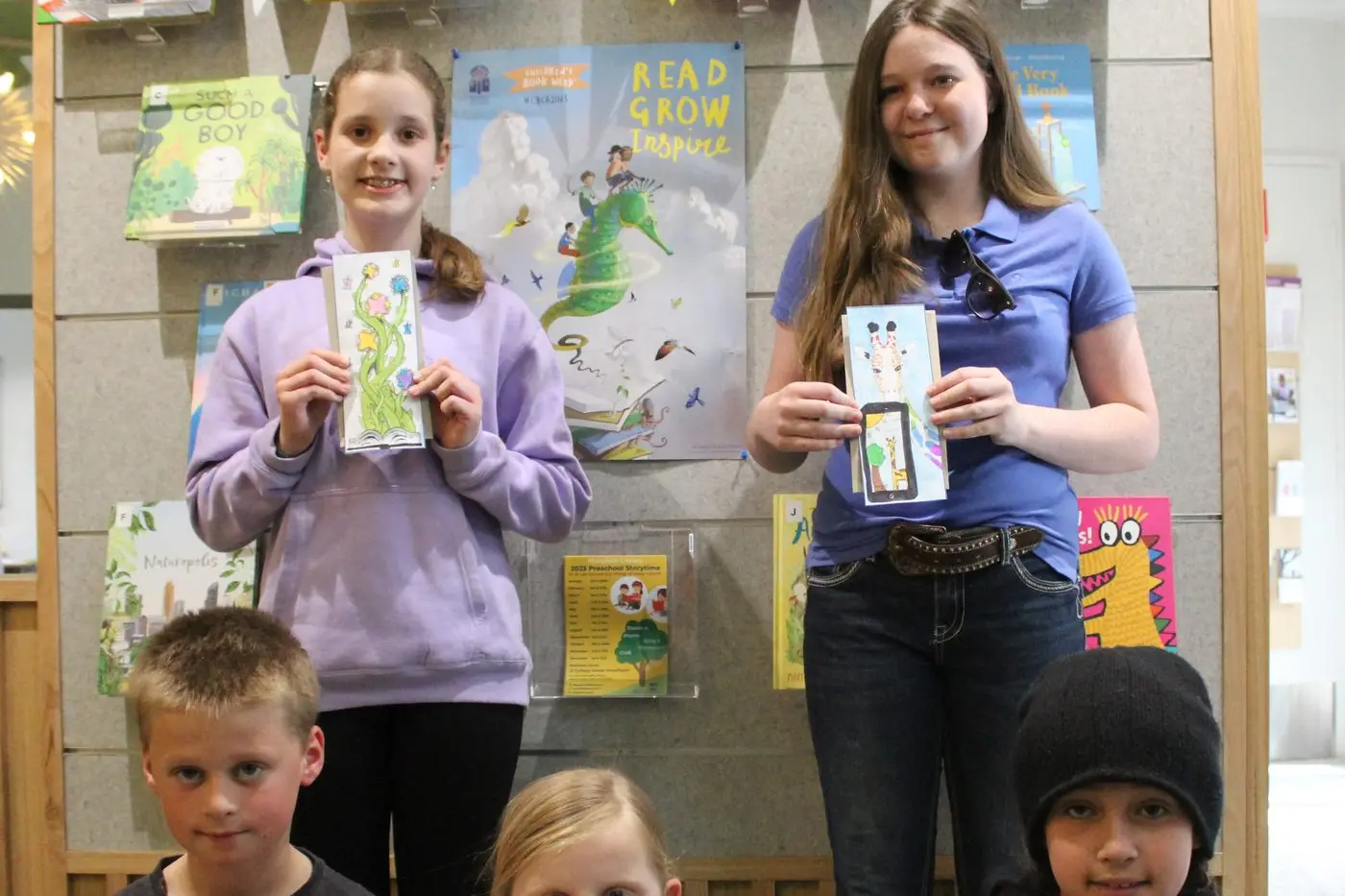 WINNERS: Tessa Learmonth 12 (winner 9 to12), Molly Purcell 14 (winner 13 to17), \\nWill Ridley 8 (winner 4 to 8), Anais Parkes (runner up 4 to 8) and Noah Jensen (runner up 9 to 12) were the proud recipients of prizes.  Absent is Yhanzee Bardaje who was the runner up  in the 13 to 17 category.\\n\\n