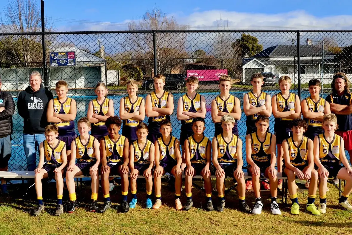ALL THE WAY TO FINALS: Mansfield Eagles Blue Under 14s.