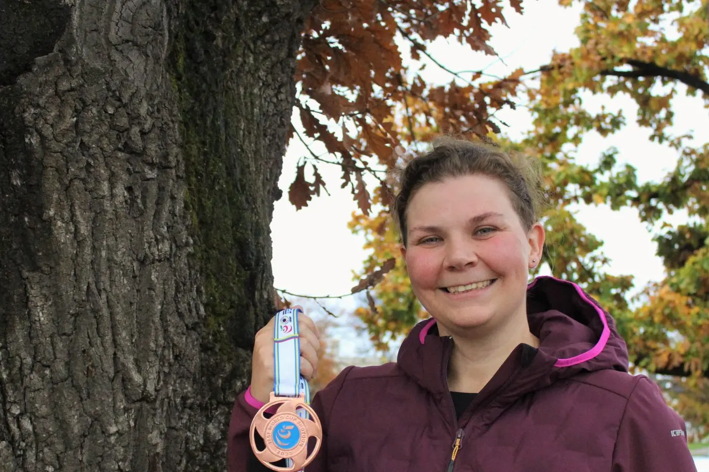 BRINGING HOME BRONZE: Catherine Skinner won bronze  during her self -funded trip to the Almaty World Cup. PHOTO: Hannah Kennelly. 