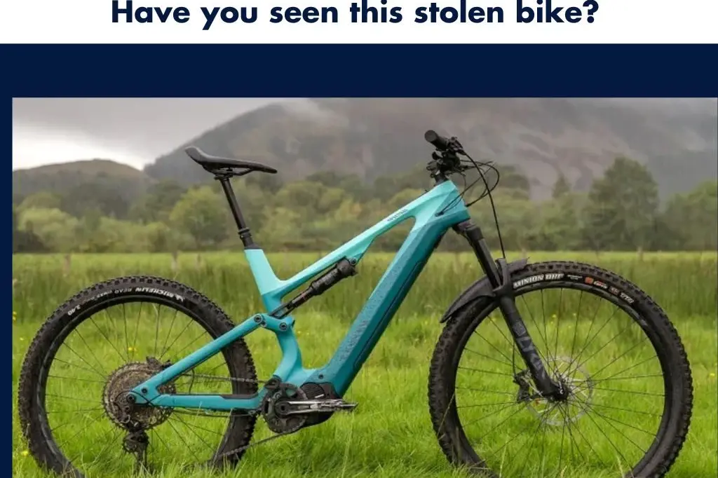 HAVE YOU SEEN SOMETHING?: Police are investigating the theft of an aqua coloured 2022 Canyon Spectralon Mountain bike stolen from a Mansfield address in late March.\\nPolice are appealing for anyone with information about the theft or whereabouts of the stolen bike, similar to the one pictured, to contact Mansfield Police Station on 03 5775 2555 or call Crime Stoppers on 1800 333 000.