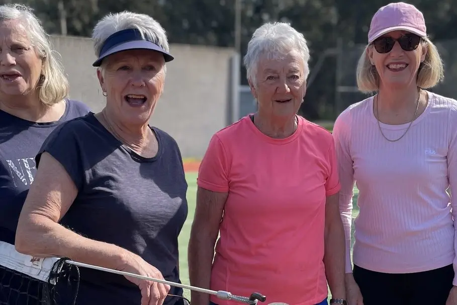 MOGLONEMBY: (from left) Lyn Johnston, Ros Doxey, Lyn Pierce, and Robyn Johnson. PHOTO: Rhonda Carpenter