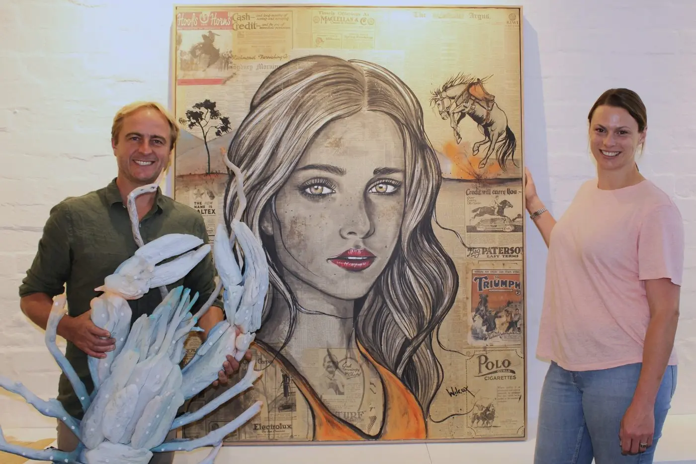 WELCOMED TO THE COMMUNITY: Charles and Tony have loved the support from the community as they set up the gallery. PHOTO: Samuel O\\'Brien