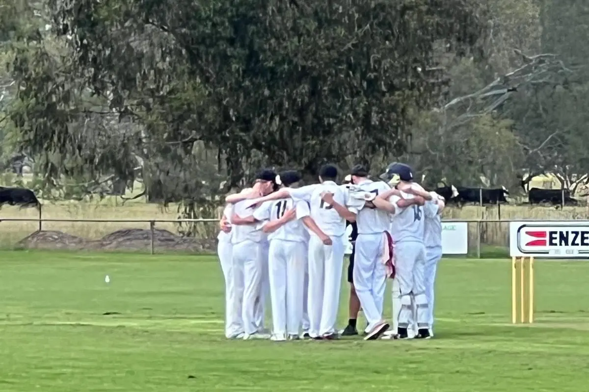 CELEBRATING: On Saturday the boys put in an excellent effort to come away with a convincing win over Ovens Valley United.\\n\\n