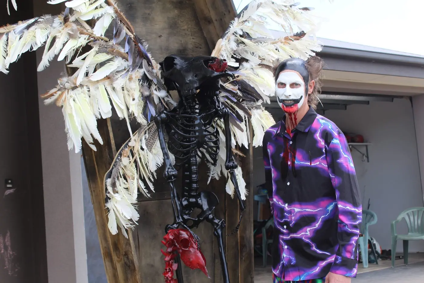 HALLOWEEN HOUSE: Brendon Chisholm had a spooky Halloween display at his home on Amy Court for the fourth year in a row. PHOTOS: Trinity Knight