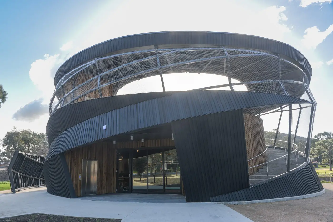 HATS OFF: The Ned Kelly visitor tower will open within weeks with a Supreme Court judge finding that calls for an injunction to stop works were invalid. PHOTOS: Kurt Hickling