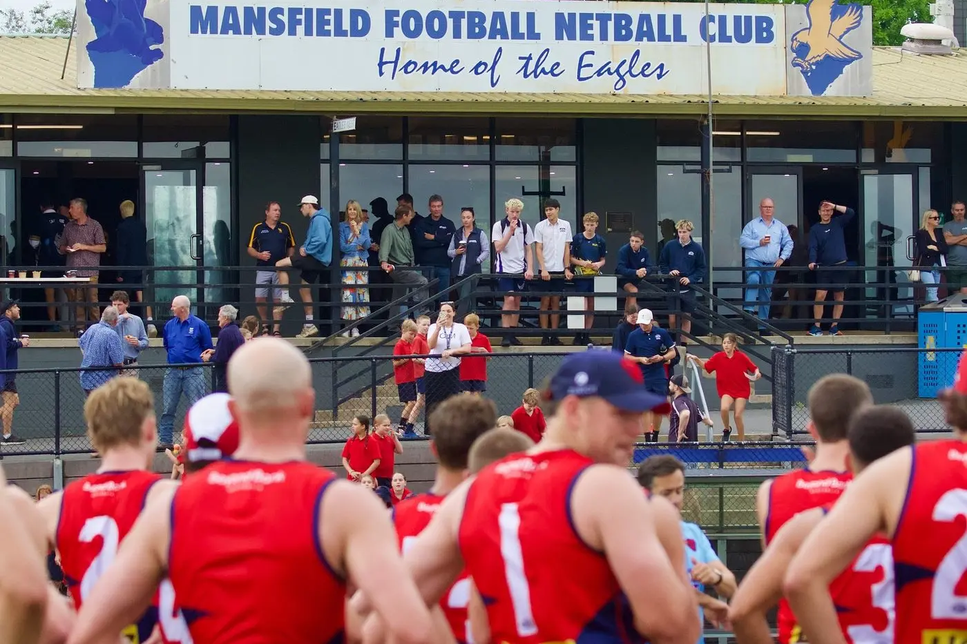 IN ACTION: Melbourne Demons players during a training session in Mansfield, inspiring future stars of the game. PHOTOS: Paul Martin