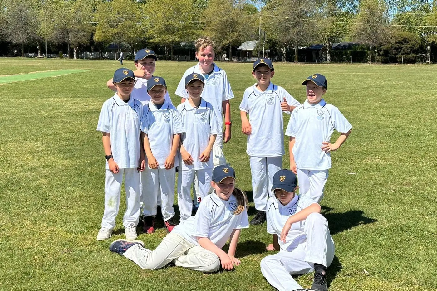 DELATITE\\u2019S INAUGURAL U12S TEAM: (from left) Cody Place, Billy Briggs, Xavier Heaysman, Noah Heaysman, Jack Jacob, Cecily Smith, Roy Mercieca, Molly O\\u2019Meara and Ethan Jones. The team participated in their first ever game of cricket in the Wangaratta and District Cricket Association league on Saturday. PHOTOS: Supplied