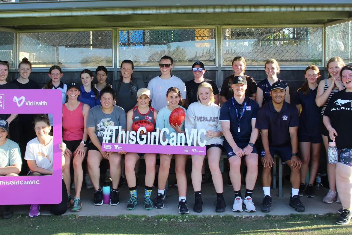 PAVING THE WAY: Mansfield\\'s footy players gathered for AFL women\\'s tryouts. PHOTO: Hannah Kennelly