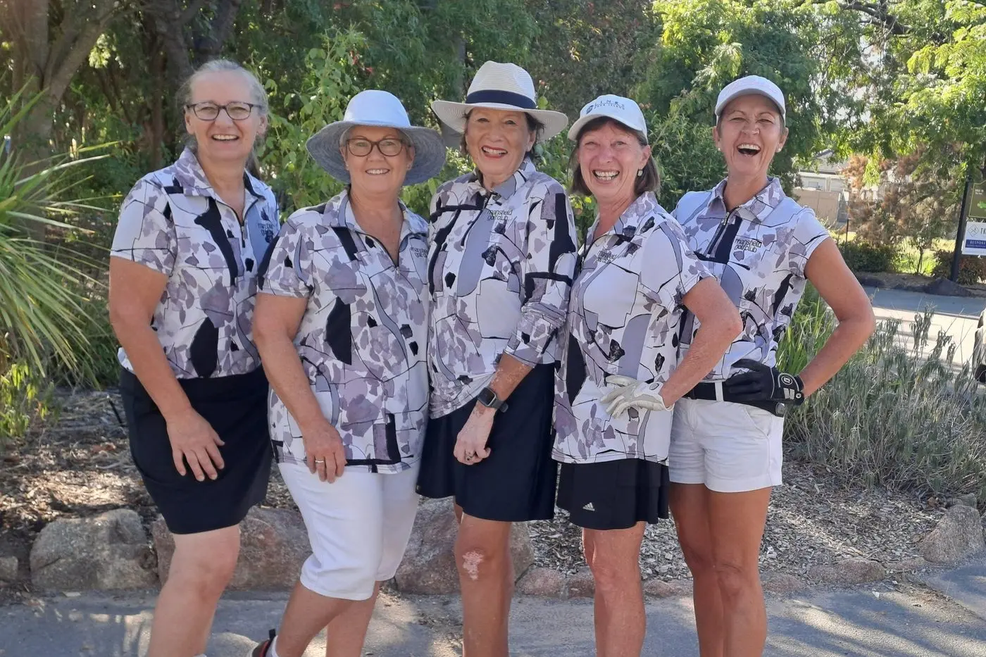 NEW TALENT REAPS REWARDS: Division 4 team Sandra Lording, Sharon Gysberts, Susan Kinloch, Pauline Ahola and Shelly Lakin.